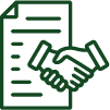 Document with Handshake Icon